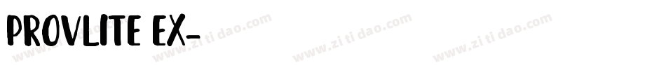 ProvLite Ex字体转换